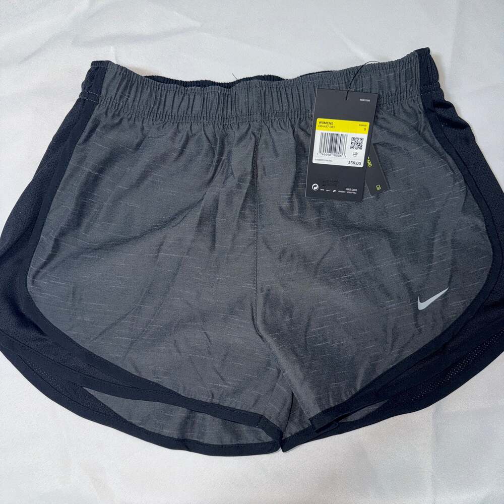 Nike Women's Dri-FIT Tempo‎ 3" Heathered Running Shorts - Black/Grey